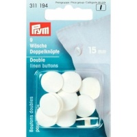 Boutons doubles de 1,5 cm pour vêtements - Prym - 9 unités