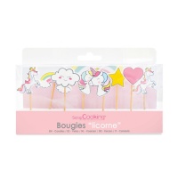 Bougies Licorne - Scrapcooking - 8 unités