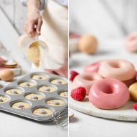 Moule à donuts de 35,5 x 26,5 x 2,5 cm - Decora - 12 cavités