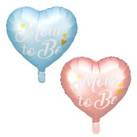 Ballon silhouette coeur de Mom To Be de 43 cm - Partydeco