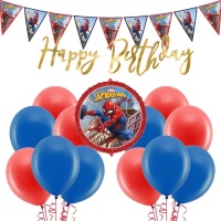 Pack de décoration pour la fête Spiderman - 22 pièces