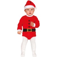 Costume de Père Noël avec ceinture pour bébé