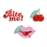 Patch thermocollant Bite me - 3 pièces