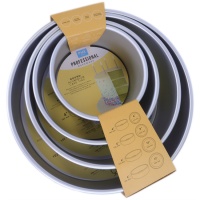 Moule rond en aluminium de 30,5, 25,4, 20,3 et 15,2 x 10,2 cm - PME - 4 unités