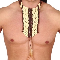 Collier plastron long d'indien