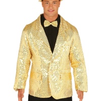 Veste à sequins dorés pour homme