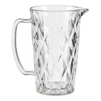 Carafe en verre à motif diamant de 1 L - Vivalto