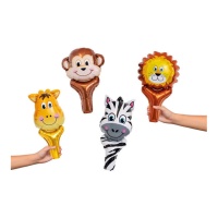 Ballons d'animaux de la jungle de 48 cm - 4 unités