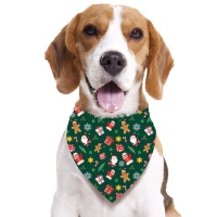 Foulard de Noël vert pour animaux de compagnie