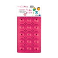 Moule en silicone pour cake pops de 3 cm - Scrapcooking - 15 cavités