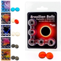 Boules brésiliennes de gel excitant avec effet - Taloka - 5 boules