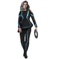 Déguisement futuriste Tron pour femme