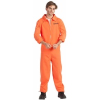 Déguisement de prisonnier orange pour homme