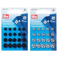 Boutons-pression de 0,6 à 1,1 cm - Prym - 20 paires