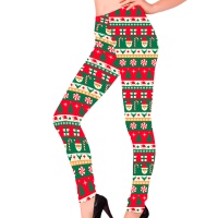 Leggings de Noël candy cane