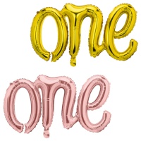 Ballon lettres One de 66 x 37 cm - PartyDeco