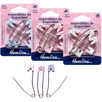 Épingles de sûreté pour bébés 5,6 cm - Ourlet - 6 pcs.