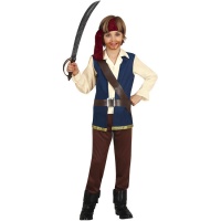 Costume de pirate Jack bleu enfant