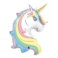 Ballon licorne pastel de 99 cm - Grabo