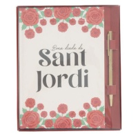 Carnet de Sant Jordi avec stylo