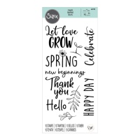 Tampons acryliques New Beginnings par Olivia Rose - Sizzix - 10 unités