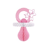 Suspension de nid en forme de sucette rose de 30 cm