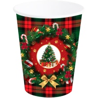 Verres de Sapin de Noël de 240 ml - 6 unités