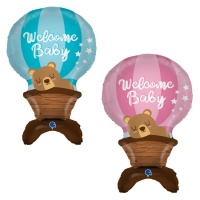 Ballon Welcome Baby avec base de 97 cm - Grabo