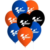 Ballons en latex Moto GP - 8 unités