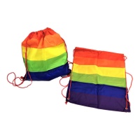 Sac à dos en tissu avec drapeau arc-en-ciel - 1 unité