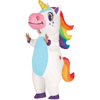 Déguisement de licorne gonflable pour adulte