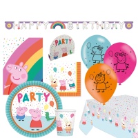 Pack pour fête de Peppa Pig - 8 personnes