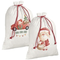 Sac de cadeaux de Noël de 75 x 50 cm - 1 unité