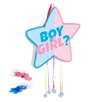 Piñata étoile Boy Or Girl avec confettis