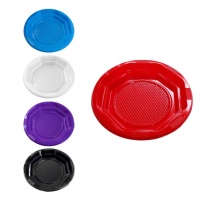 Assiettes en plastique de couleur de 13,5 cm - 20 unités