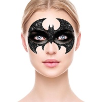 Bijoux Autocollants pour le Visage en Forme de Chauve-souris avec Paillettes