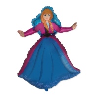 Ballon de Snow Princess rousse de 90 x 62 cm - Conver Party