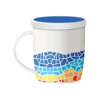 Tasse de 350 ml Trencadis avec filtre pour thé