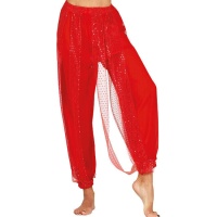 Pantalon de danse du ventre rouge