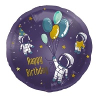 Ballon d'astronaute Joyeux Anniversaire de 45 cm - Folat