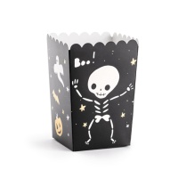 Boîtes pour pop-corn d'Halloween de 9 x 9 x 13 cm - 6 unités