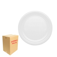 Assiettes en plastique de 20 cm - 1000 unités