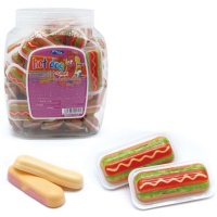 Hot-dog de gommes de 10 g - 50 unités