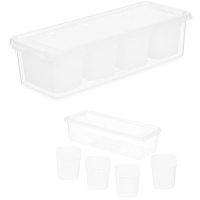 Organisateur de 37,5 x 14,3 x 9 cm avec 4 compartiments