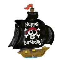 Ballon en forme de bateau pirate de 1,17 m - Grabo