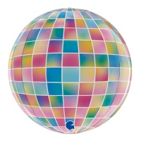 Boule disco Orbz multicolore de 38 cm - Grabo