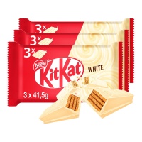 KitKat au chocolat blanc avec biscuit - Nestlé - 3 unités