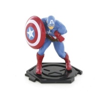 Figurine pour gâteau de Captain America de 8,5 cm - 1 unité