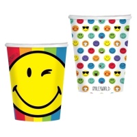 Gobelets Smiley 250 ml - 8 unités