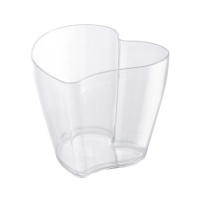 Petits gobelets de 100 ml en plastique transparent en forme de coeur - Dekora - 100 unités